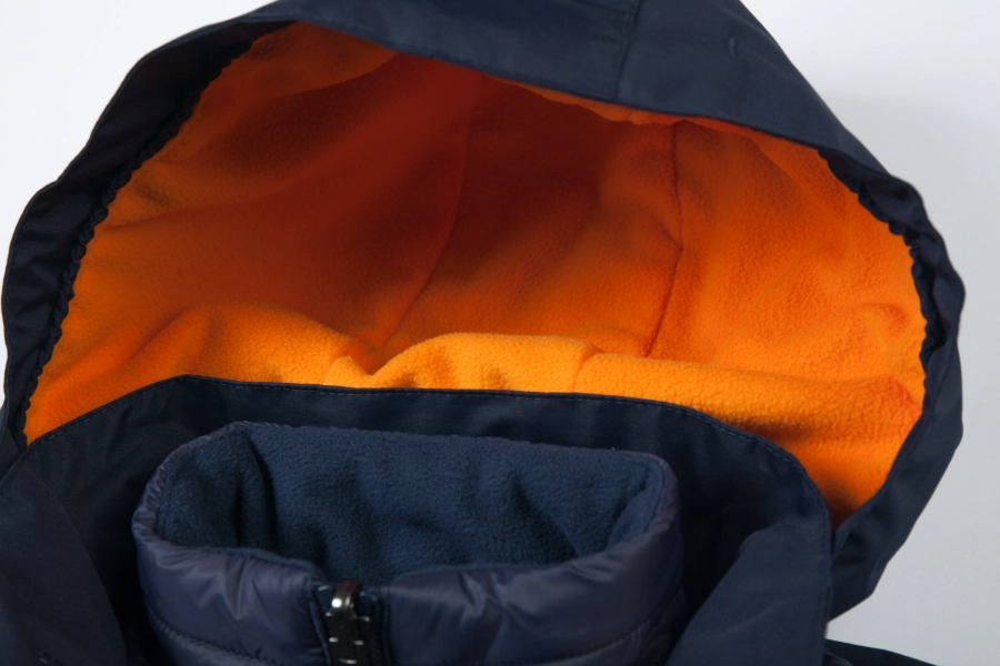 3M Insulated Detachable Collegiate Jacket-Navy + Orange / Navy