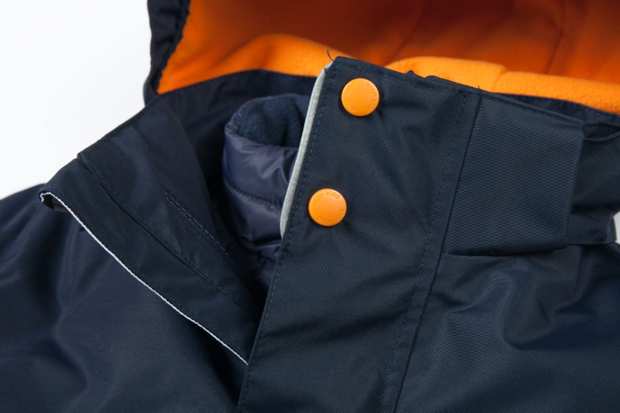3M Insulated Detachable Collegiate Jacket-Navy + Orange / Navy