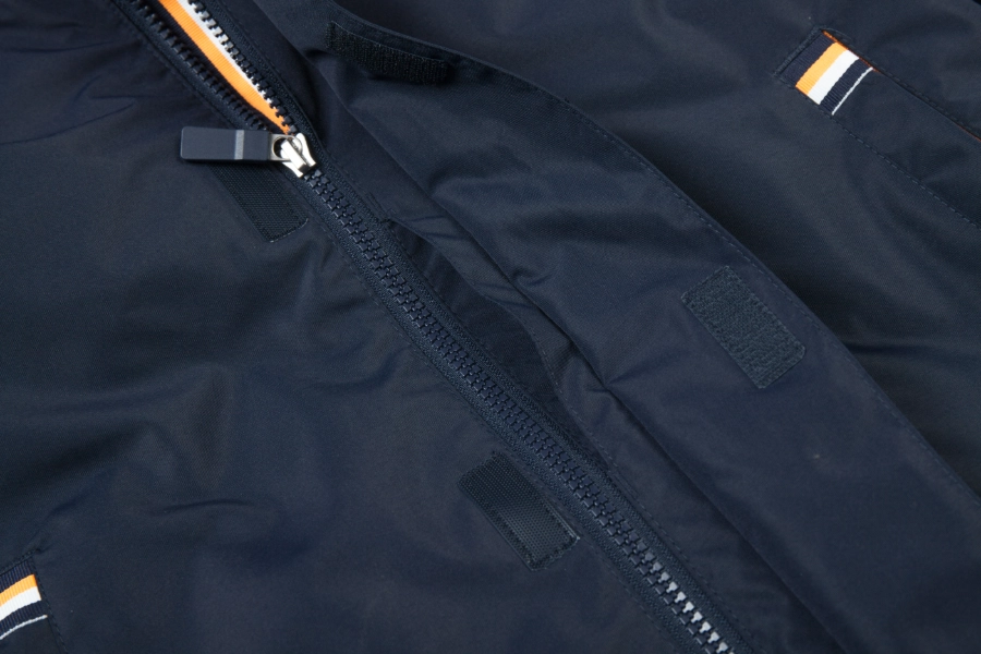 3M Insulated Detachable Collegiate Jacket-Navy + Orange / Navy