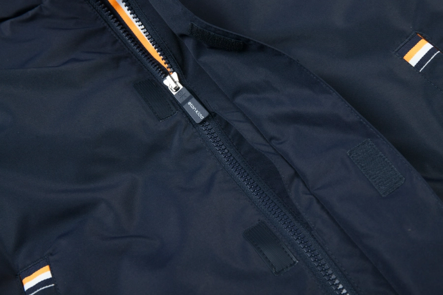 3M Insulated Detachable Collegiate Jacket-Navy + Orange / Navy
