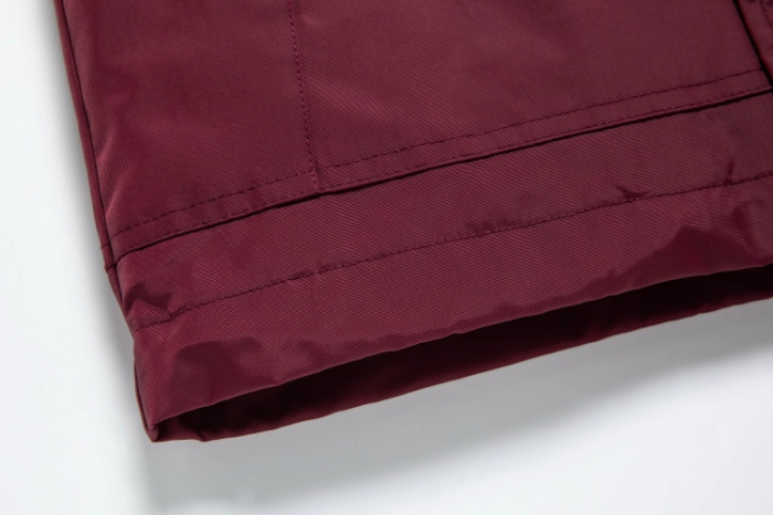 British Academy Detachable Jacket-Wine Red/Grey