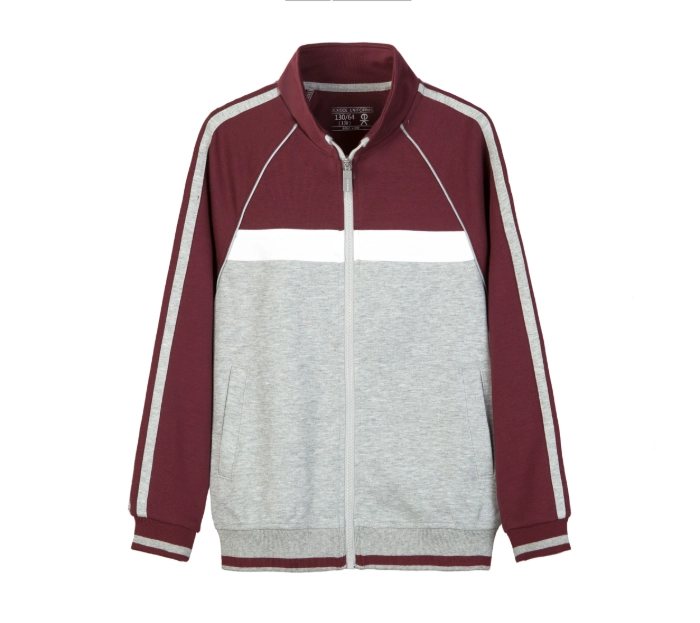 British Collegiate Sport Set-Dark Red / Light Heather Grey
