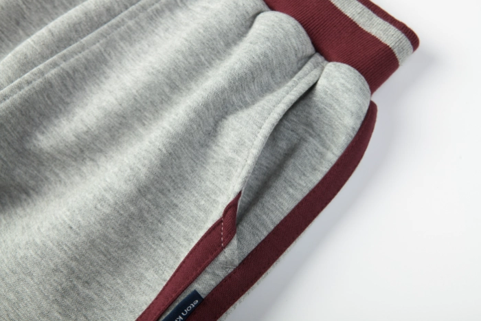 British Collegiate Sport Set-Dark Red / Light Heather Grey