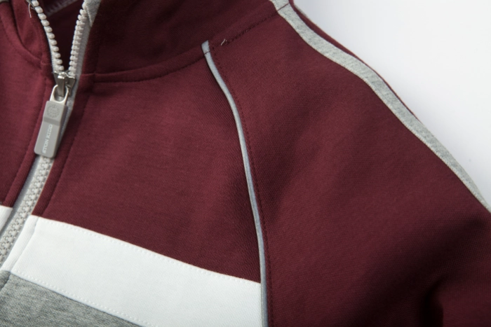 British Collegiate Sport Set-Dark Red / Light Heather Grey