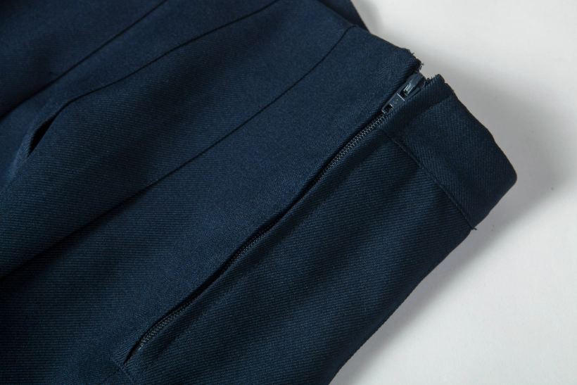 British-Inspired Girls’ Pleated Skirt-Navy Blue