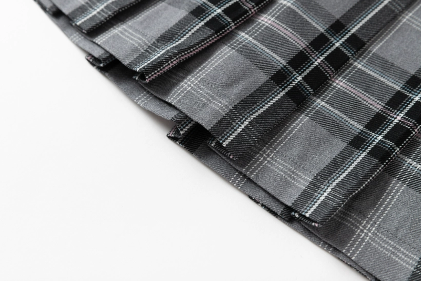 Campus-Inspired Plaid Pleated Skirt
