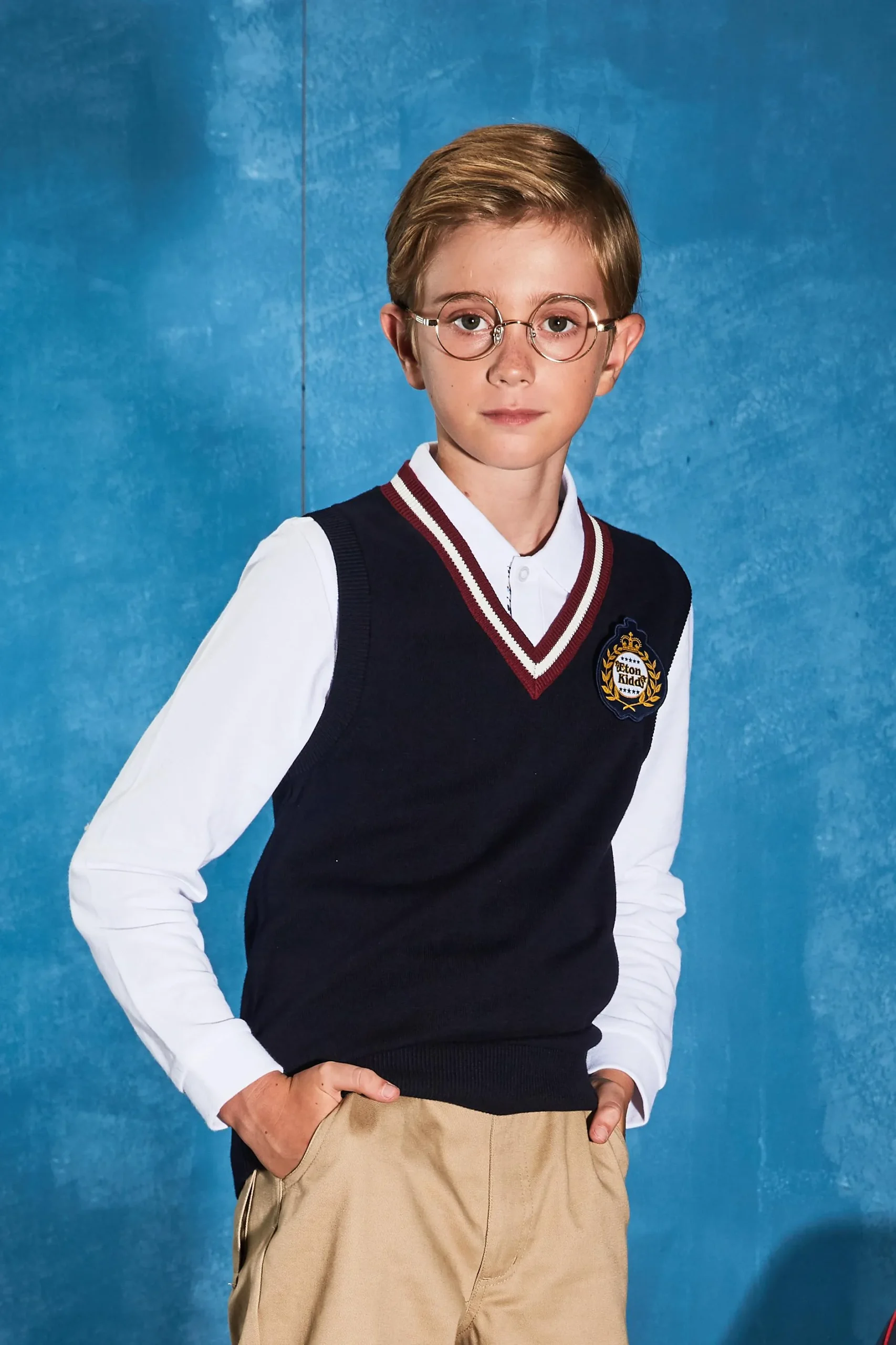 Preppy Cotton Sweater Vest